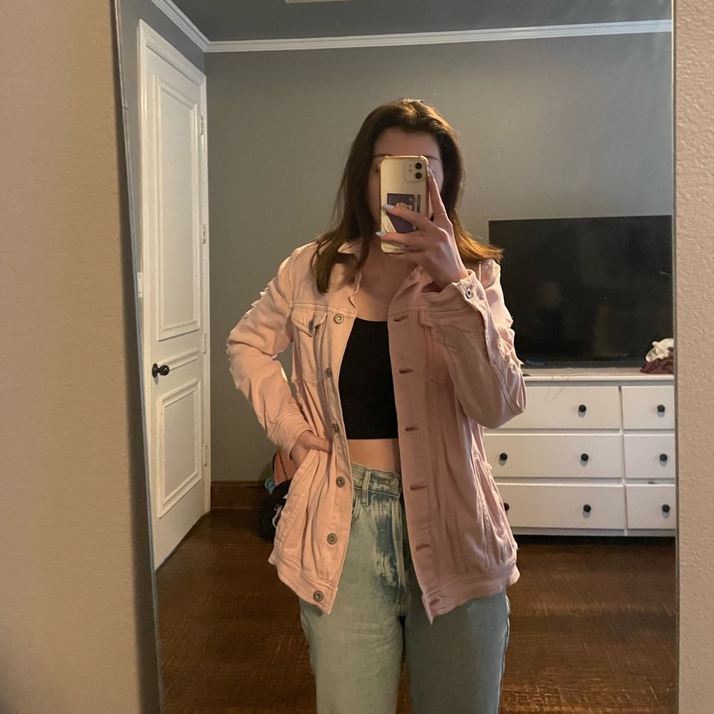 Arizona Jean Co Pink Denim Jacket